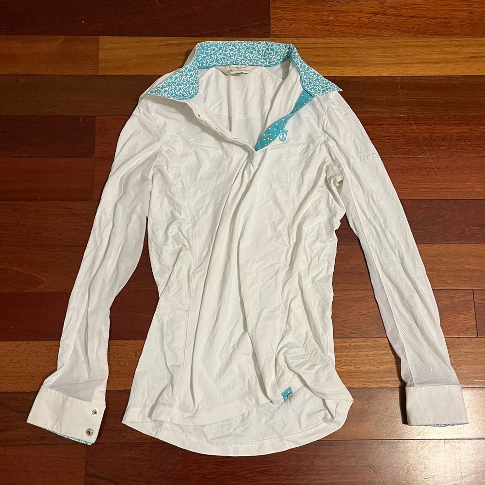 Equestrian Treadstep Symphony Showing Shirt NWOT